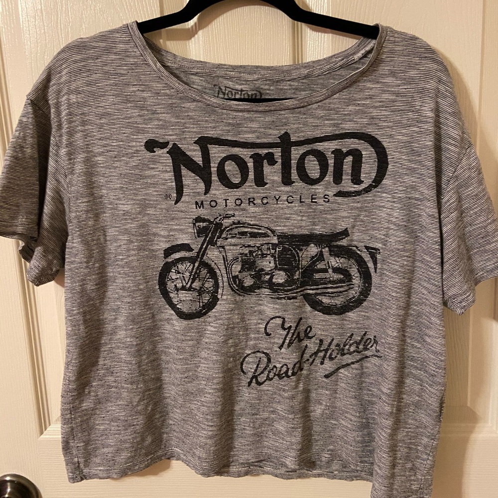 lucky brand cropped tee